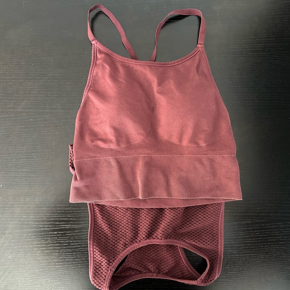 Mesh Pink Crop Top - Picture 3 of 5